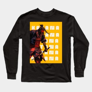 katana samurai Long Sleeve T-Shirt